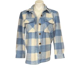 Youth members mark size XL 14/16 plaid shacket